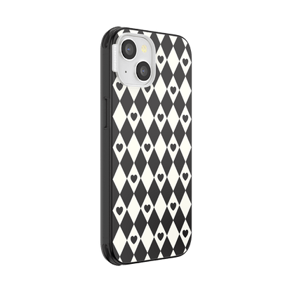 Harlequin Hearts Black  — iPhone 14 MagSafe Case - US 15561
