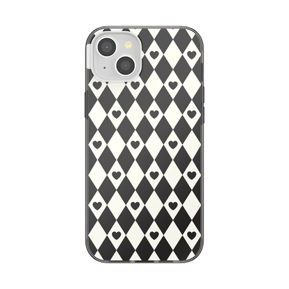 Harlequin Hearts Black  — iPhone 15 Plus MagSafe Case - US 99891