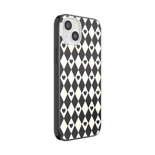 Harlequin Hearts Black  — iPhone 15 Plus MagSafe Case - US 99891