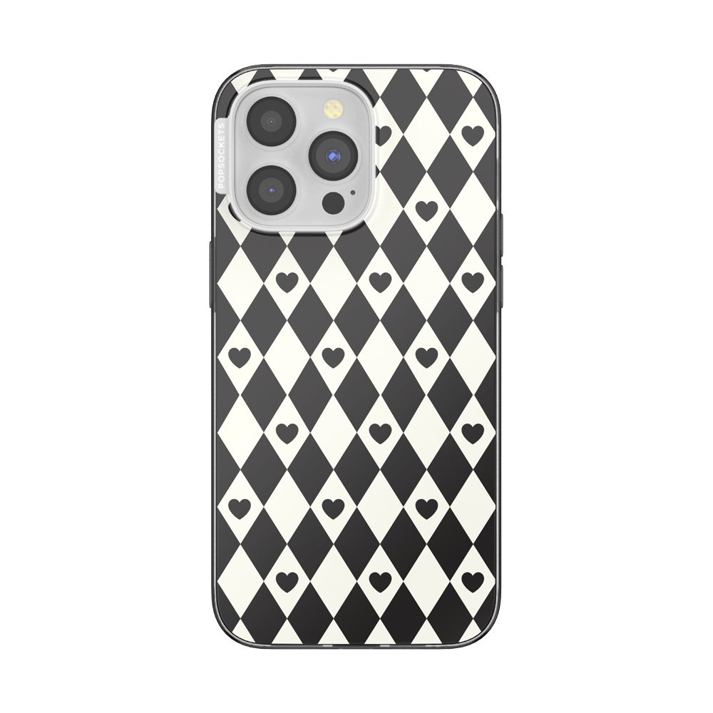 Harlequin Hearts Black — iPhone 15 Pro Max MagSafe Case - US 45552