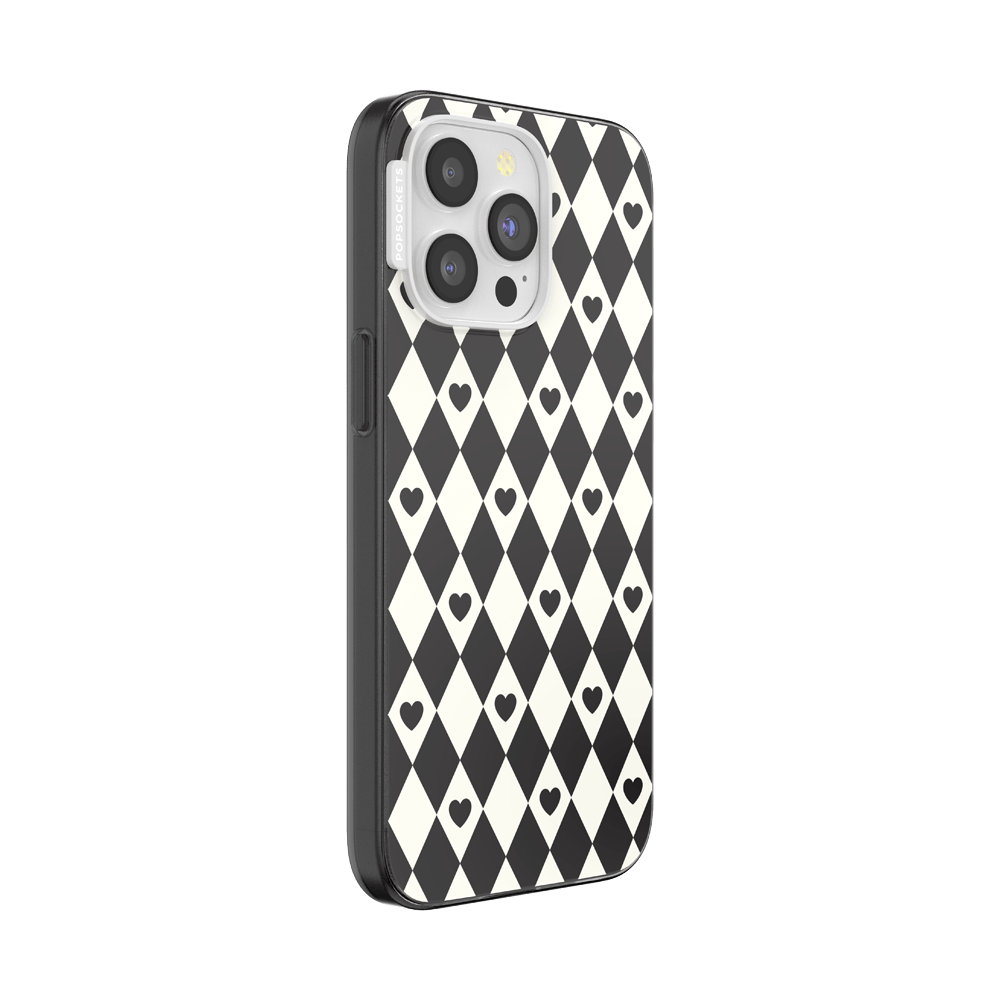 Harlequin Hearts Black — iPhone 15 Pro Max MagSafe Case - US 45552