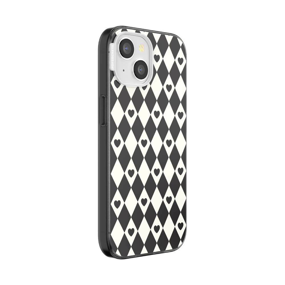 Harlequin Hearts Black  — iPhone 15 MagSafe Case - US 99232