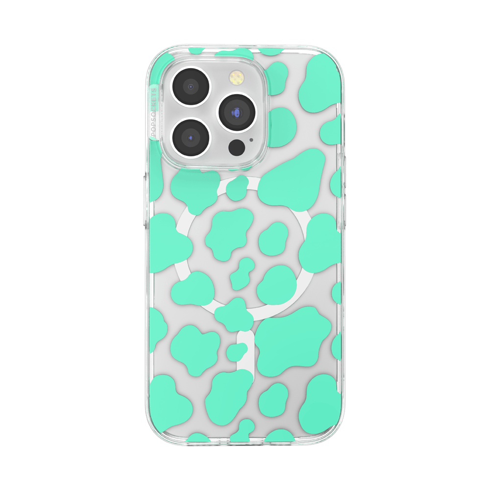 Turquoise Cow Cow — iPhone 15 Pro MagSafe Case - US 70101