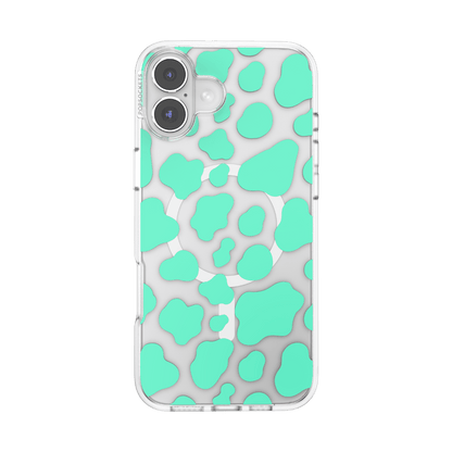 Turquoise Cow Cow — iPhone 16 Plus MagSafe Case - US 89883