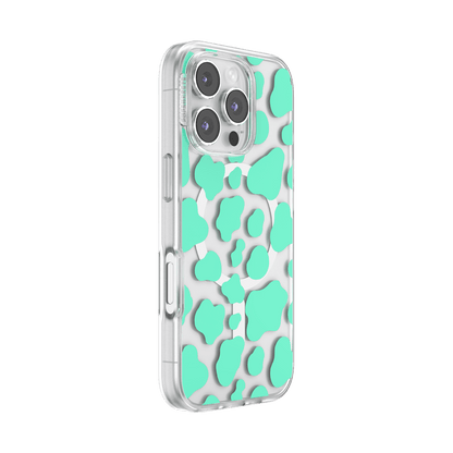 Turquoise Cow Cow — iPhone 16 Pro MagSafe Case - US 15059