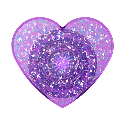 Iridescent Confetti Dreamy Heart — Adhesive PopGrip - US 18240