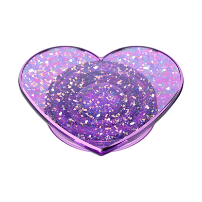 Iridescent Confetti Dreamy Heart — Adhesive PopGrip - US 76399