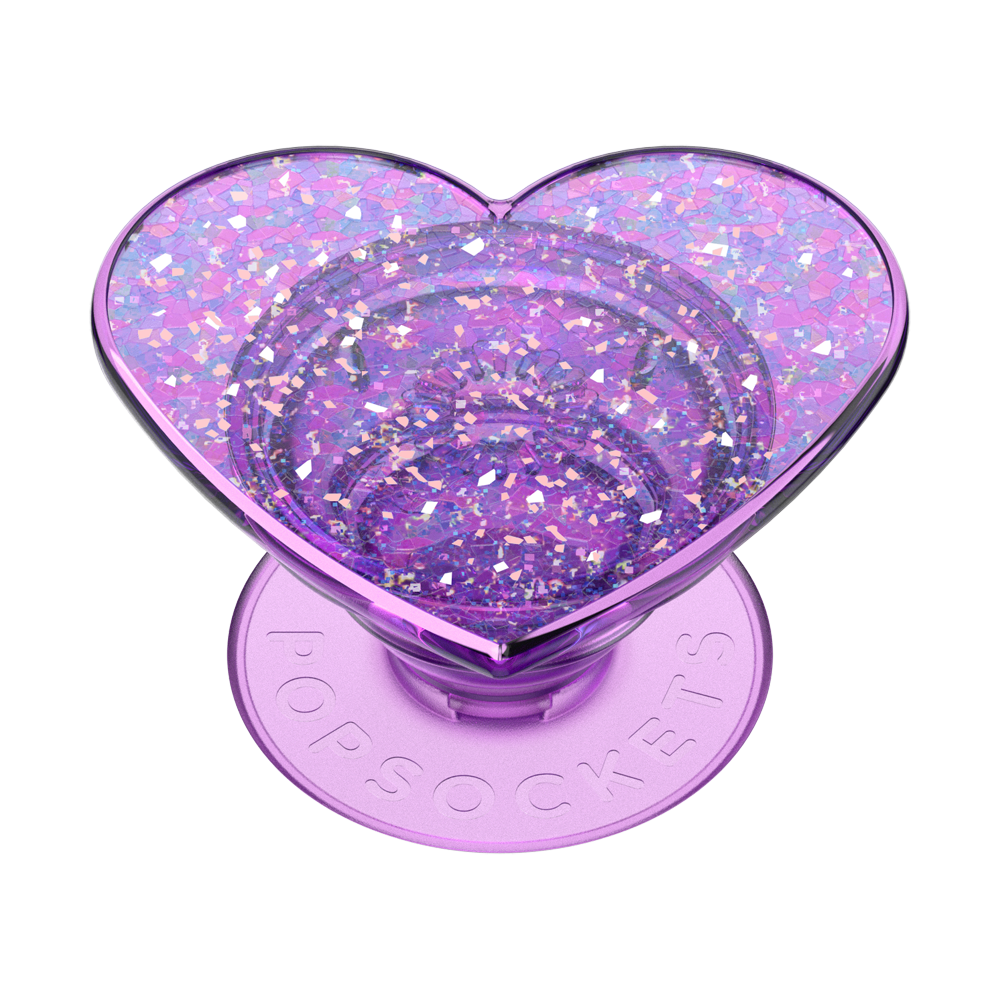 Iridescent Confetti Dreamy Heart — Adhesive PopGrip - US 18240