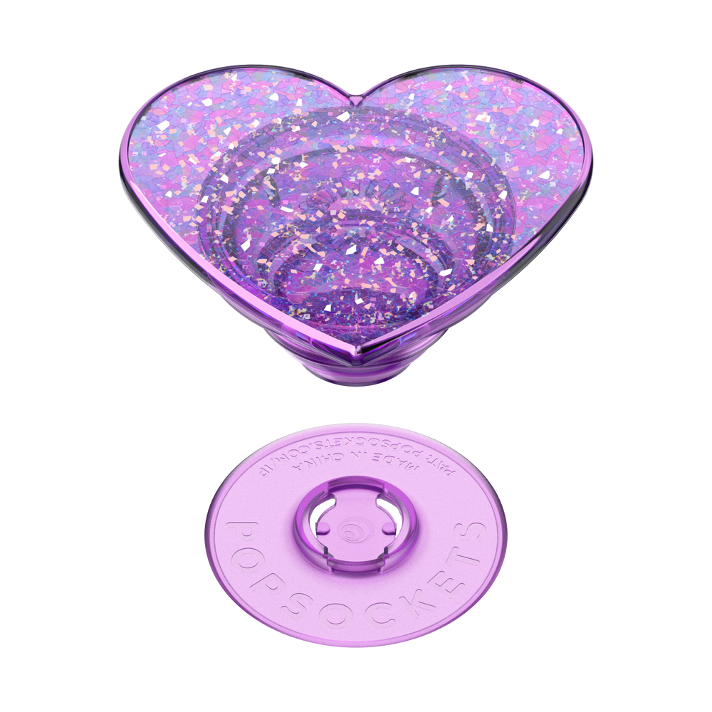 Iridescent Confetti Dreamy Heart — Adhesive PopGrip - US 18240