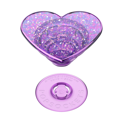 Iridescent Confetti Dreamy Heart — Adhesive PopGrip - US 18240