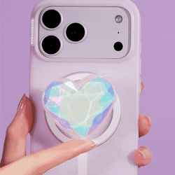 Iridescent Crystal Heart — MagSafe PopGrip - US 18214