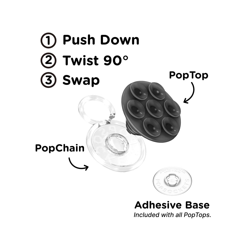 Translucent Black — Suck-Up PopTop & Mount - US 14505