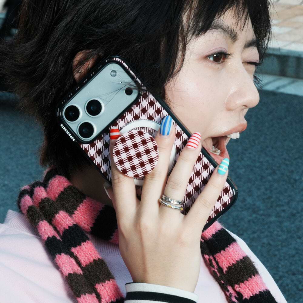 Black Cherry Gingham — iPhone Air MagSafe Case - US 48847