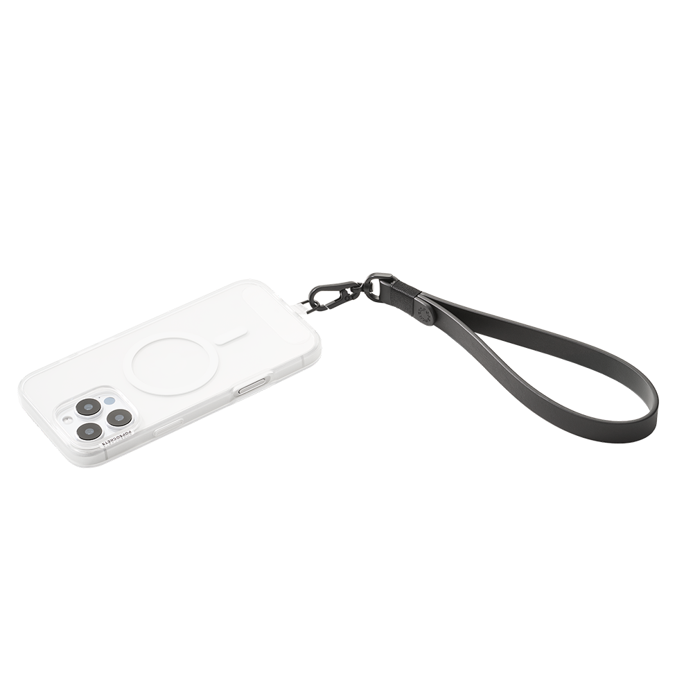 Vegan Leather Black — Phone Wristlet - US 99110