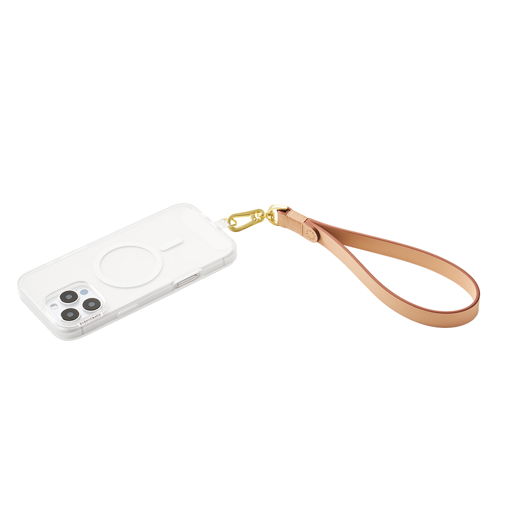 Vegan Leather Tan — Phone Wristlet - US 07644