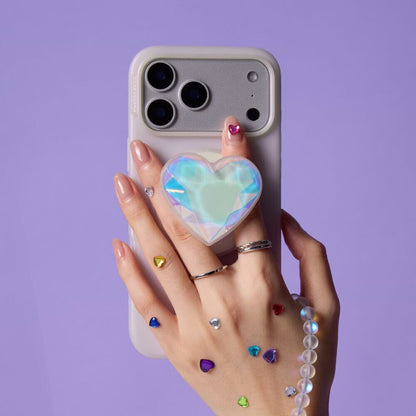 Iridescent Crystal Heart — MagSafe PopGrip - US 77822