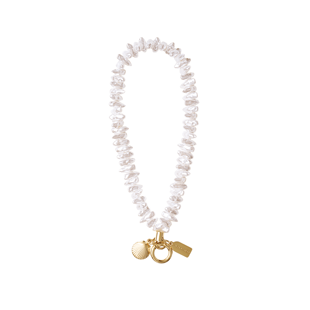 Coral Pearl Clam Charm — Phone Wristlet - US 40200