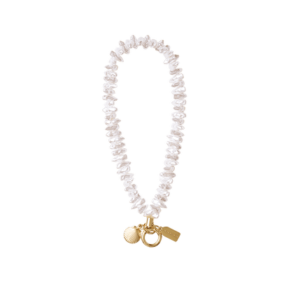 Coral Pearl Clam Charm — Phone Wristlet - US 40200